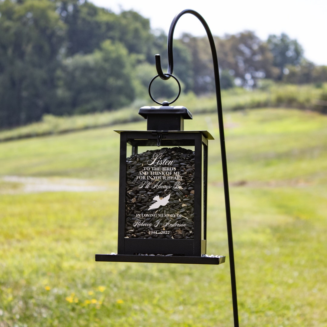 Listen to the Birds and Know Sympathy Gift Bird Feeder Memorial Gift