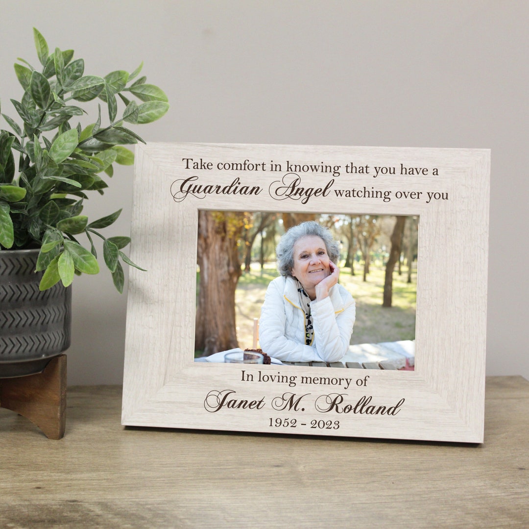 Guardian Angel Picture Frame Angel Memorial Picture Frame Guardian