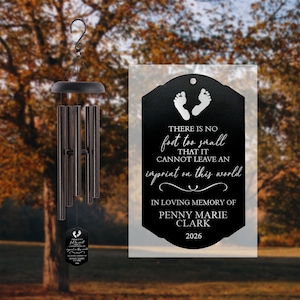 Child Memorial Wind Chime | Loss of Child Gift | Loss of Baby Miscarriage Stillborn Gift | Child Bereavement Gift | Infant Sympathy Gift image 1