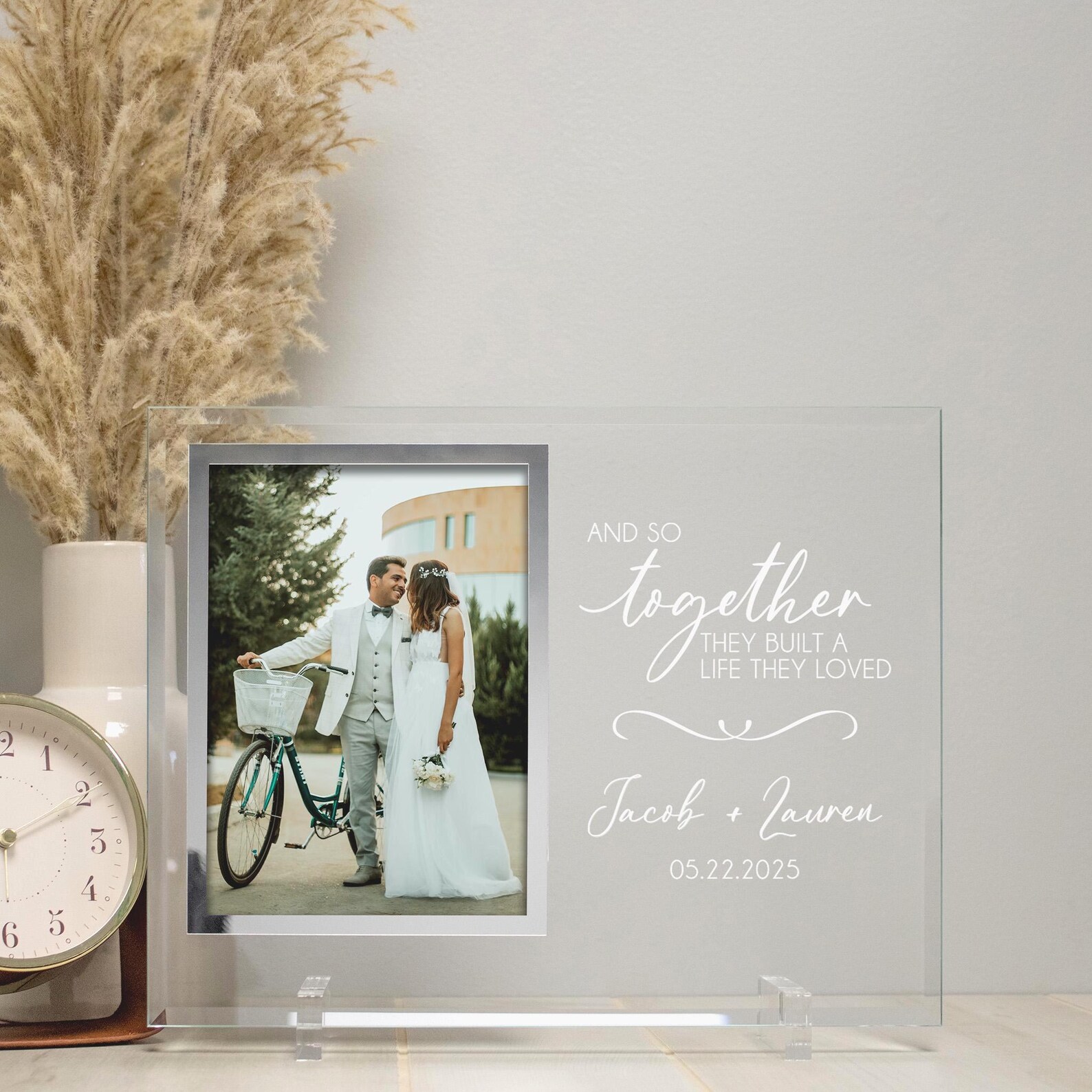And so Together Picture Frame | Personalized Engagement Picture Frame ...