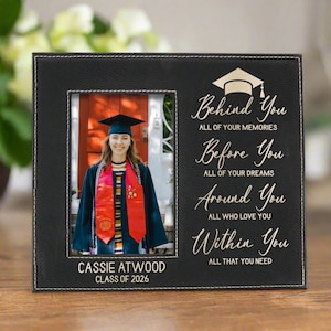 Personalized Graduation Picture Frame | Graduation Gifts for Her | Graduation Poem Picture Frame | High School Graduate Picture Frame Gift