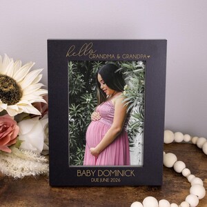 Pregnancy Announcement Picture Frame for Grandparents | Grandparents to Be Gift | Custom Ultrasound Picture Frame | Sonogram Picture Frame
