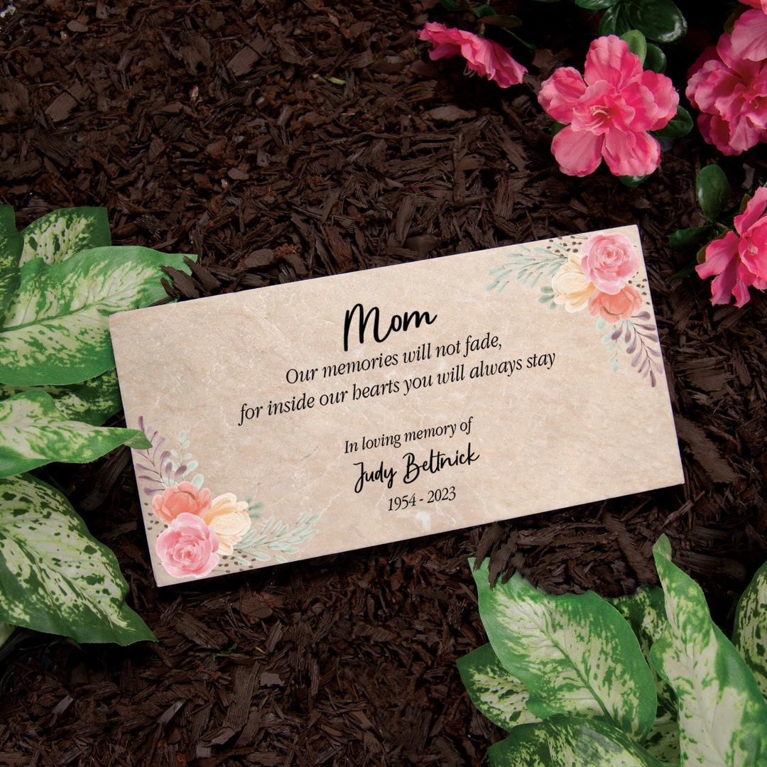 Personalized Mom Memorial Garden Stone Mother Loss Memorial Mom