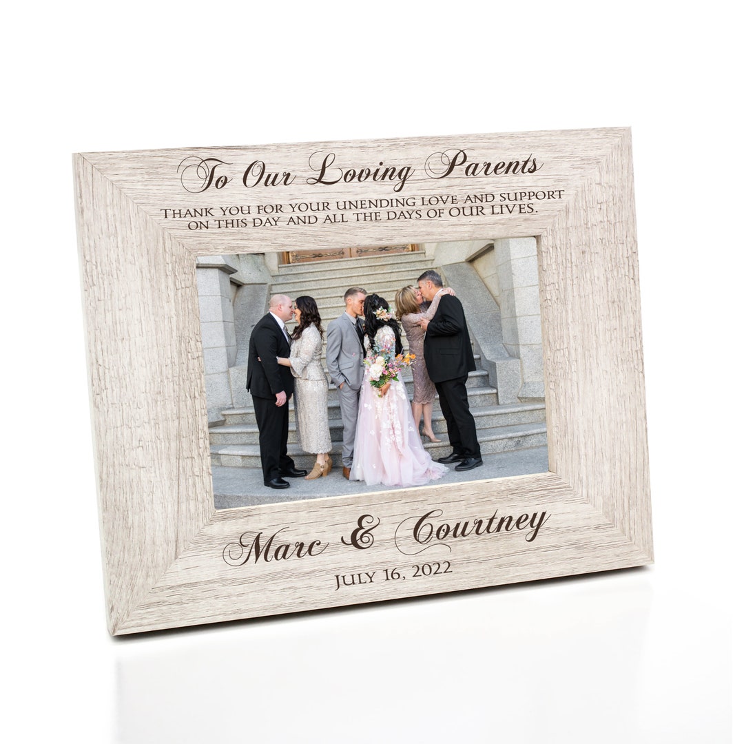 Parents Wedding Picture Frame Personalized Parents of the Bride Picture
