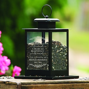 In Memory of a Beautiful Life Bird Feeder | Personalized Hanging Bird Feeder | Unique Bird Feeder Sympathy Gift | Bird Garden Memorial