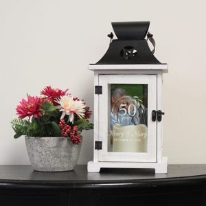 Anniversary Gifts for Couples | Personalized Anniversary Picture Frame Lantern | 10th Anniversary Gift | 50th Anniversary Gift for Parents afbeelding 3