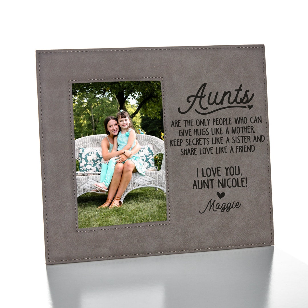 Aunt Picture Frame Personalized Aunt Picture Frame Aunt Gift Idea New