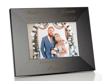 Mother of the Groom Picture Frame | Personalized Gift for Groom's Mom| Groom Mom Thank You Gift | Mother of the Groom Wedding Photo Frame