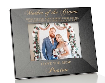 Mother of the Groom Picture Frame | Personalized Gift for Groom's Mom| Groom Mom Thank You Gift | Mother of the Groom Wedding Photo Frame