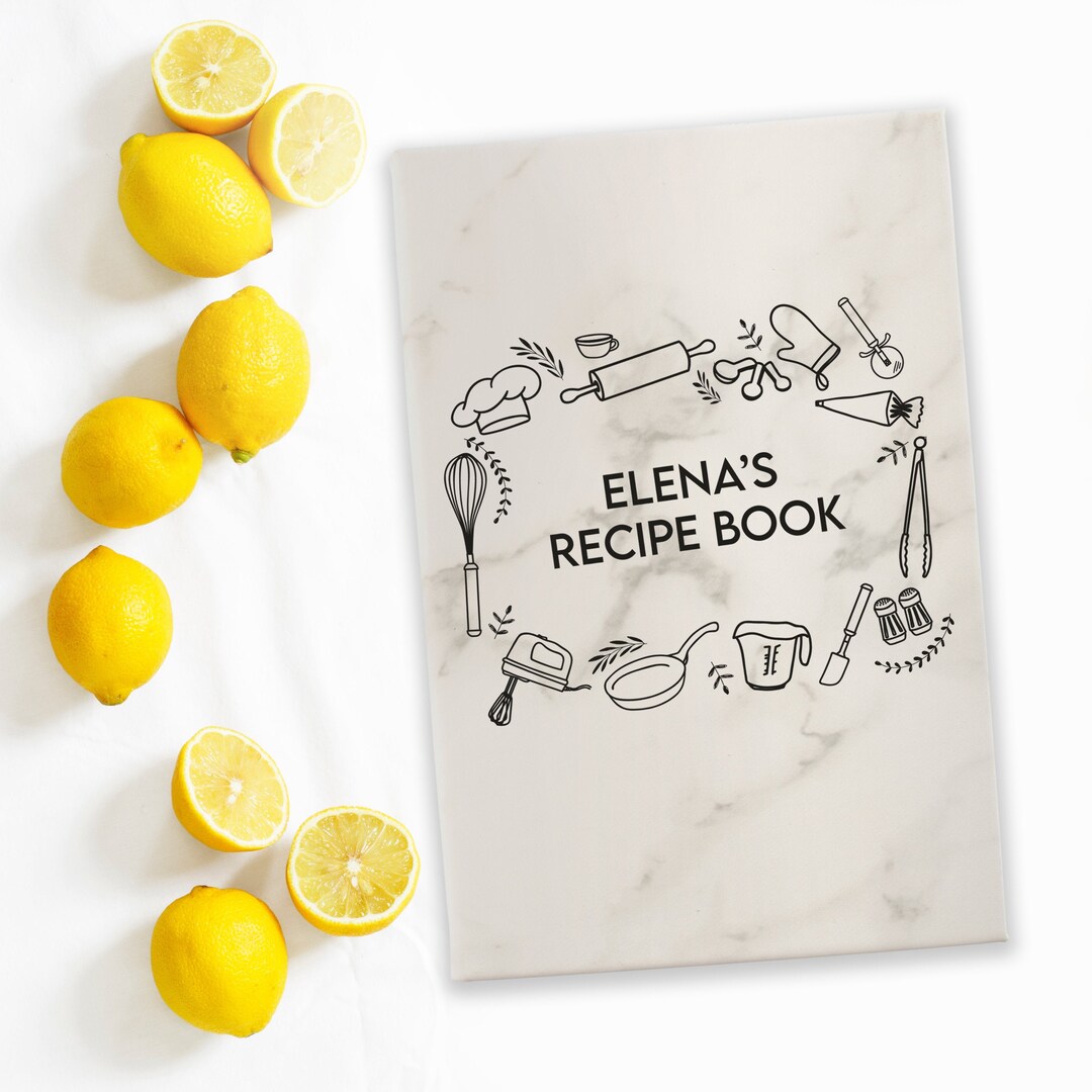 Personalized Recipe Book Custom Recipe Book Personalized Etsy