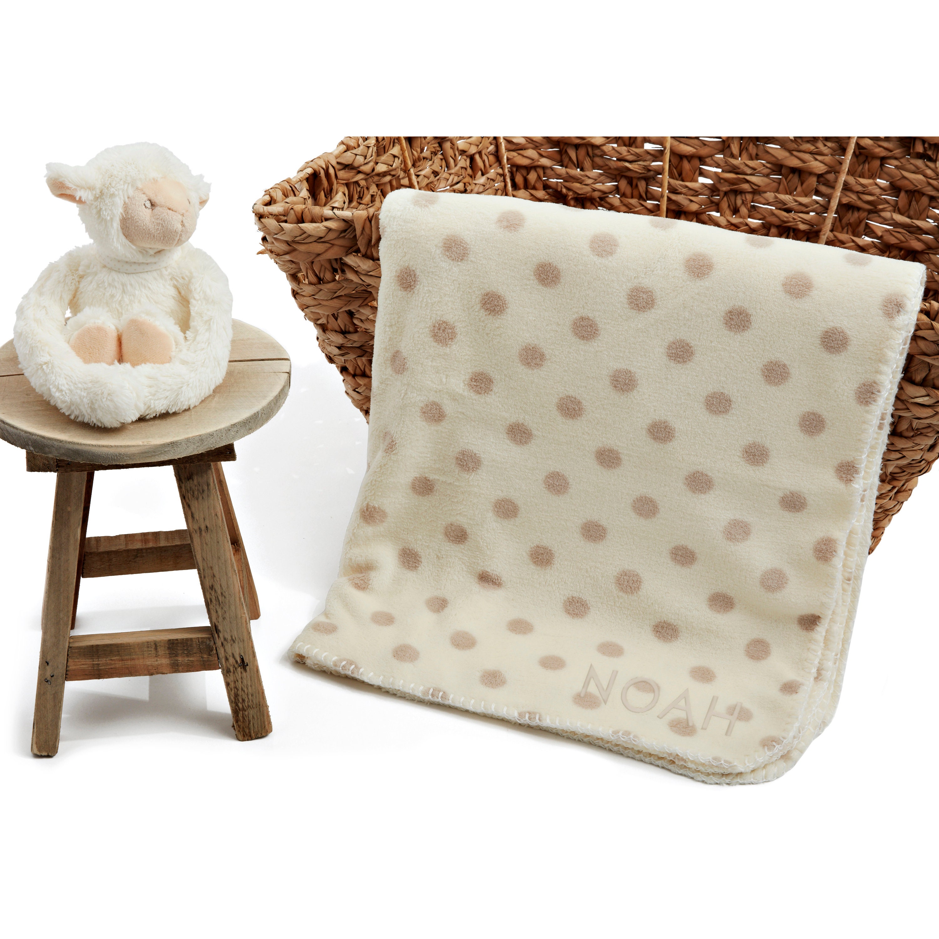 Sheep Stuffed Animal & Baby Blanket Set Personalized Baby Etsy