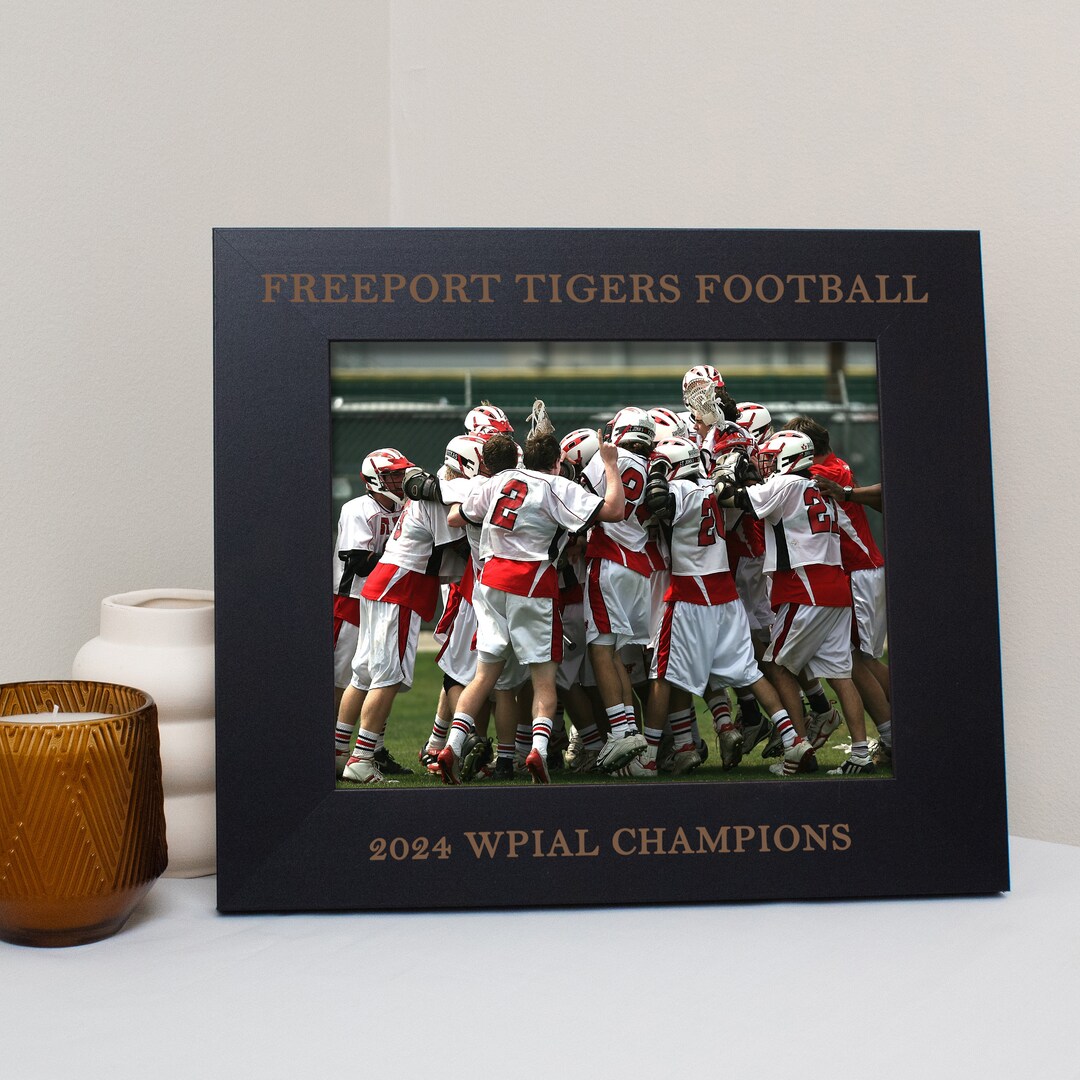 Personalized Sports Team Frame High School Team Photo Frame for Trophy