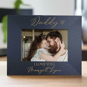 Daddy Picture Frame Personalized | Daddy & Me Frame | Father&#39;s Day Picture Frame Gift | Dad Gift from Kids | First Father&#39;s Day Gifts 2025