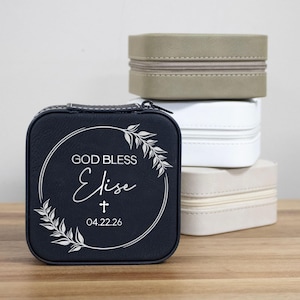 Personalized Baptism Gift for Girls | Jewelry Box Gift for Baptism | Personalized Baptism Gifts | Custom Jewelry Box for Religious Baptism