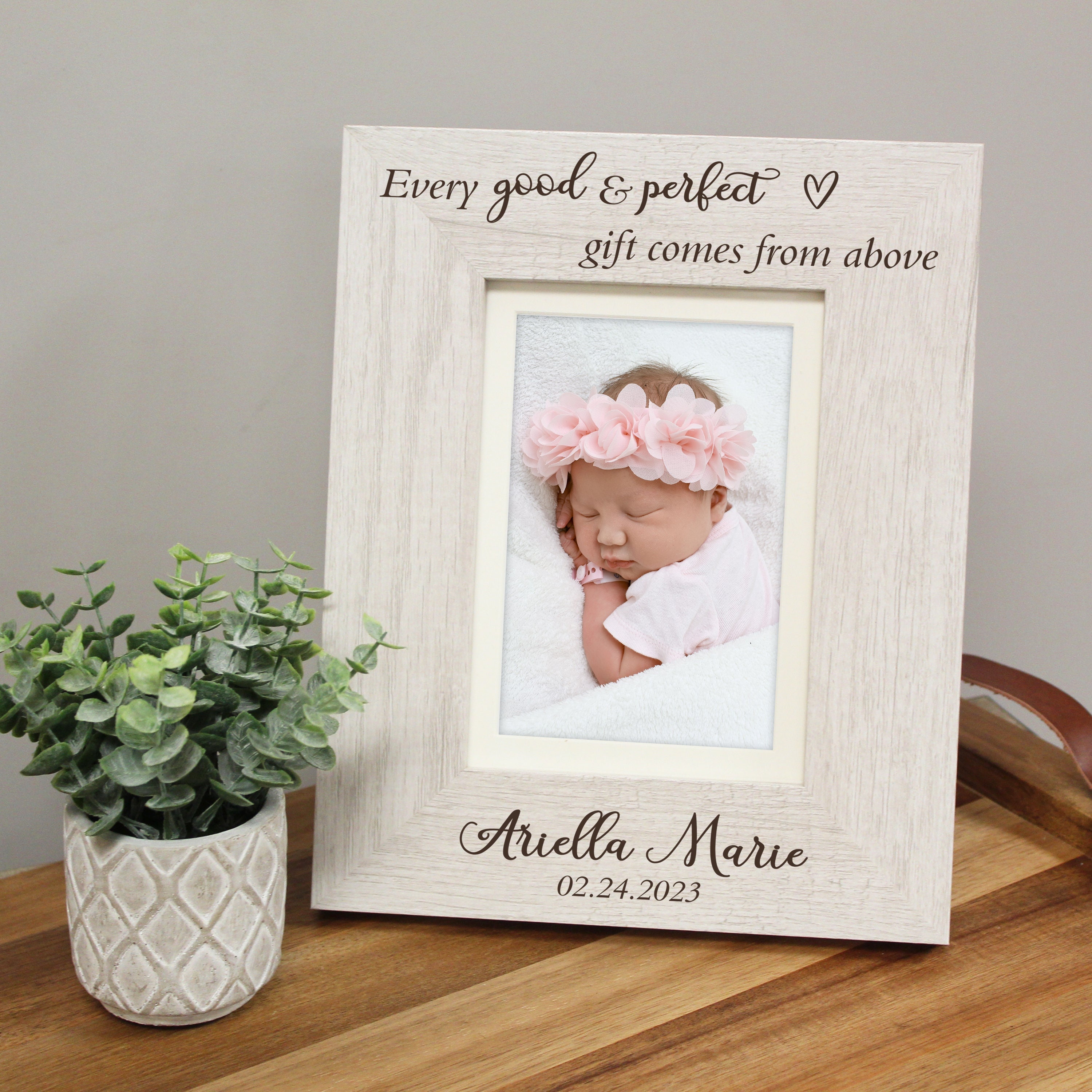 Personalized Baby Picture Frame | Gift From Above Baby Frame ...