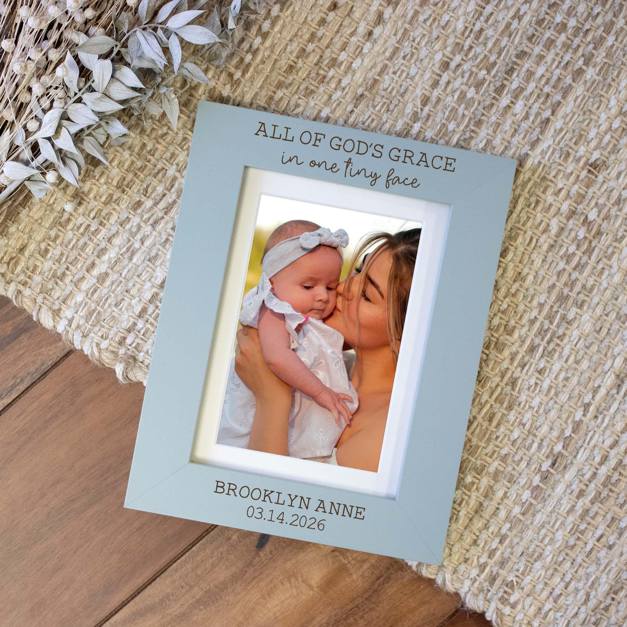Personalized New Baby Picture Frame | Custom Baby Boy Picture Frame ...