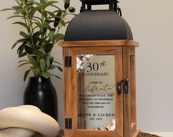 Personalized Anniversary Celebrate Lantern Gift | Anniversary Gifts for Couples | 50th Wedding Anniversary Gift | 10 Year Anniversary Gifts