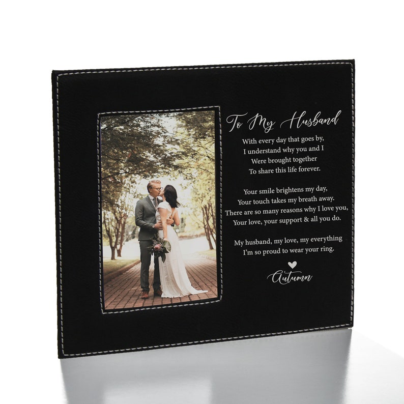 To My Husband Picture Frame Personalized Husband Picture Etsy