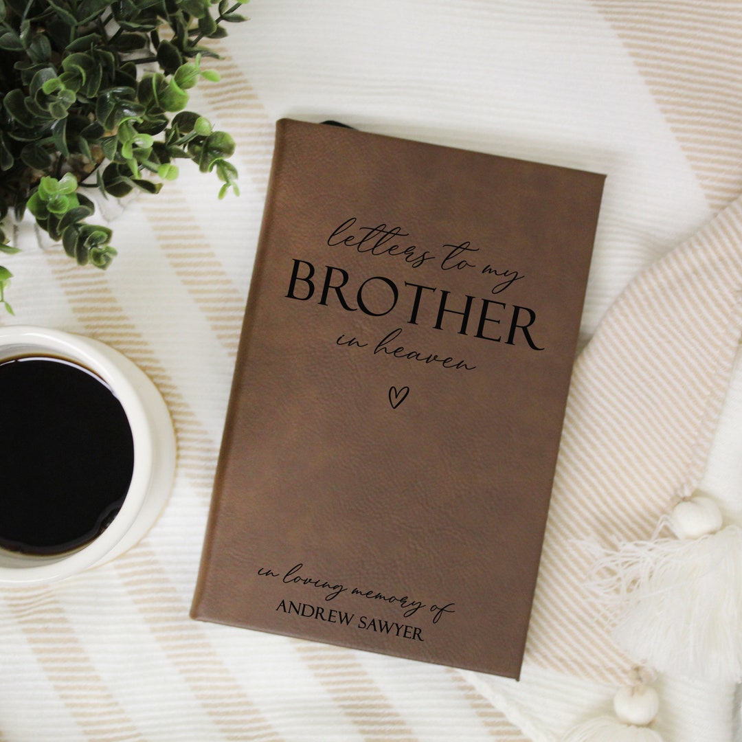 Loss of Brother Gift | Letters to Brother Grief Journal | Brother ...