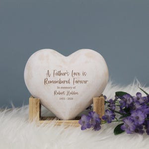 A Father's Love Memorial Plaque | Personalized Dad Sympathy Gift | Father Memorial Sign | Father Bereavement Gift | Dad Remembered Forever 画像 2