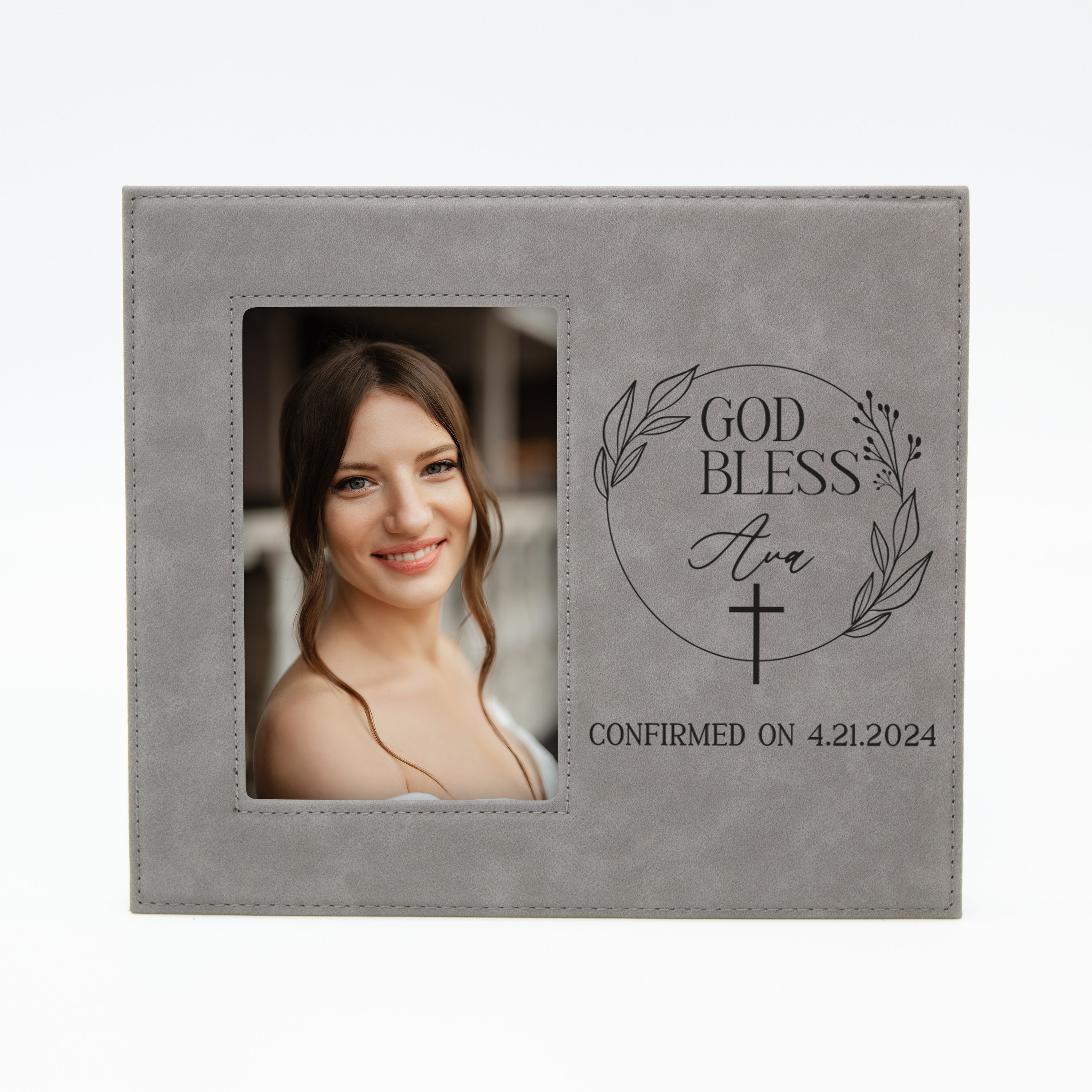 God Bless Confirmation Picture Frame Personalized | Religious ...