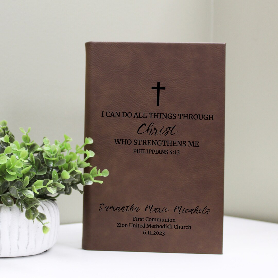 First Communion Journal Gift Personalized Holy Communion Etsy