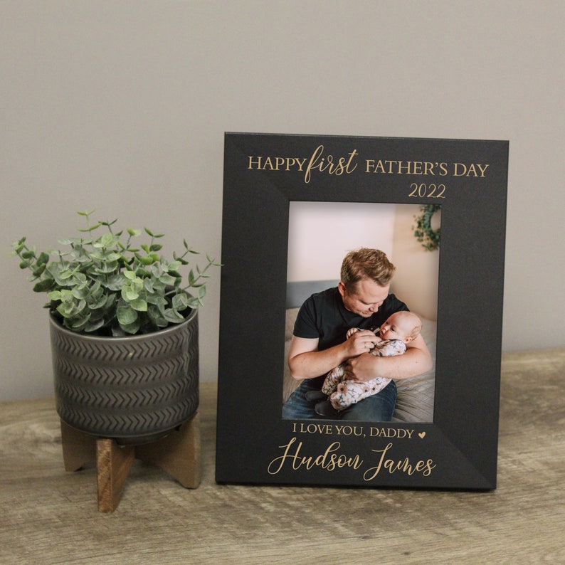 First Father's Day Picture Frame | Personalized First Father's Day Gift from Baby | Father's Day 2022 Gift New Dad | 1st Father's Day Gift 