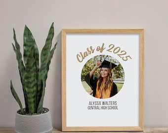 Class of 2026 Sign | Personalized Graduation Signature Board | Graduation Party Guest Book Alternative | Signed Graduation Wall Sign