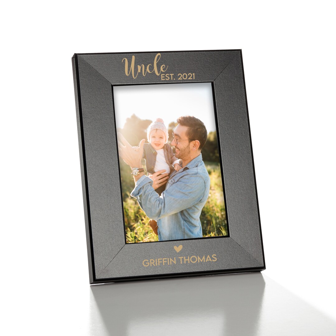 Uncle Picture Frame Personalized New Uncle Picture Frame Etsy
