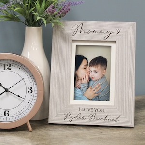 Mommy Picture Frame Personalized | Mommy & Me Frame | Mother's Day Picture Frame Gift | Mom Gift from Kids | First Mother's Day Gifts 2024