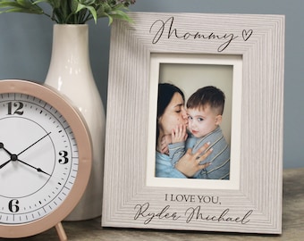 Mommy Picture Frame Personalized | Mommy & Me Frame | Mother's Day Picture Frame Gift | Mom Gift from Kids | First Mother's Day Gifts 2024