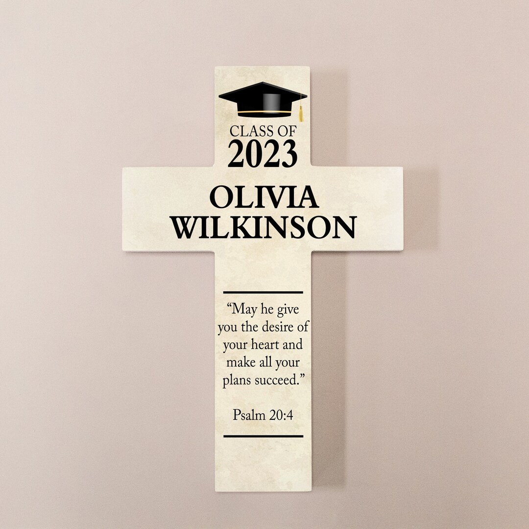Graduation Psalm 20 4 Gift Religious Graduation Gift Graduation Cross