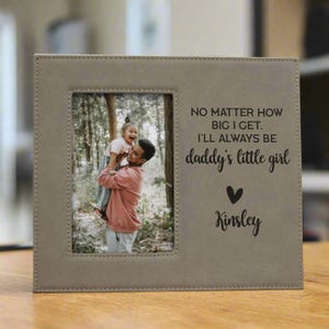 "Daddy's Little Princess" Silver Aluminum Photo Frame – 3.5x5 – Perfect Father's Day Gift
