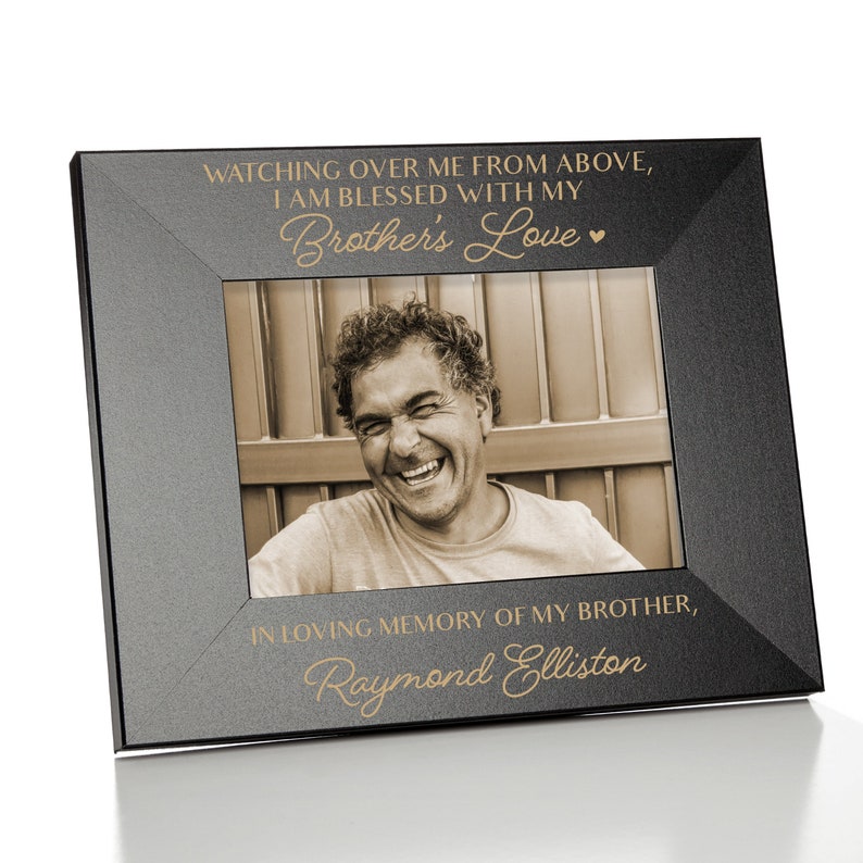 Brother Memorial Picture Frame Loss of Brother Sympathy Gift Etsy