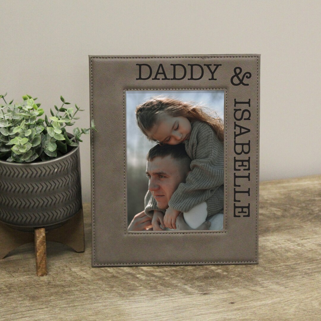 Daddy and Me Picture Frame Personalized Dad and Daughter Etsy