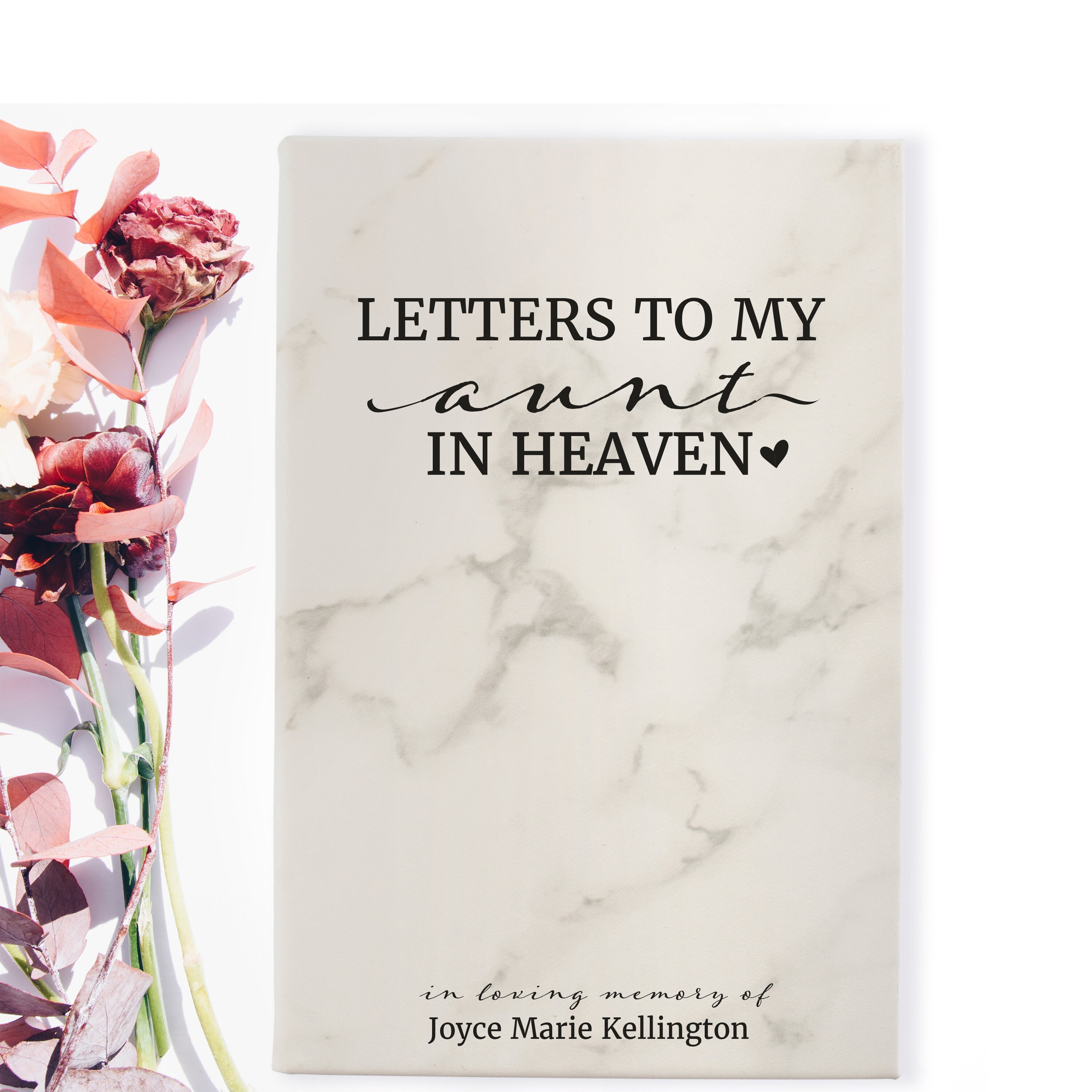 Aunt Memorial Journal Letters to Aunt in Heaven Sympathy Etsy