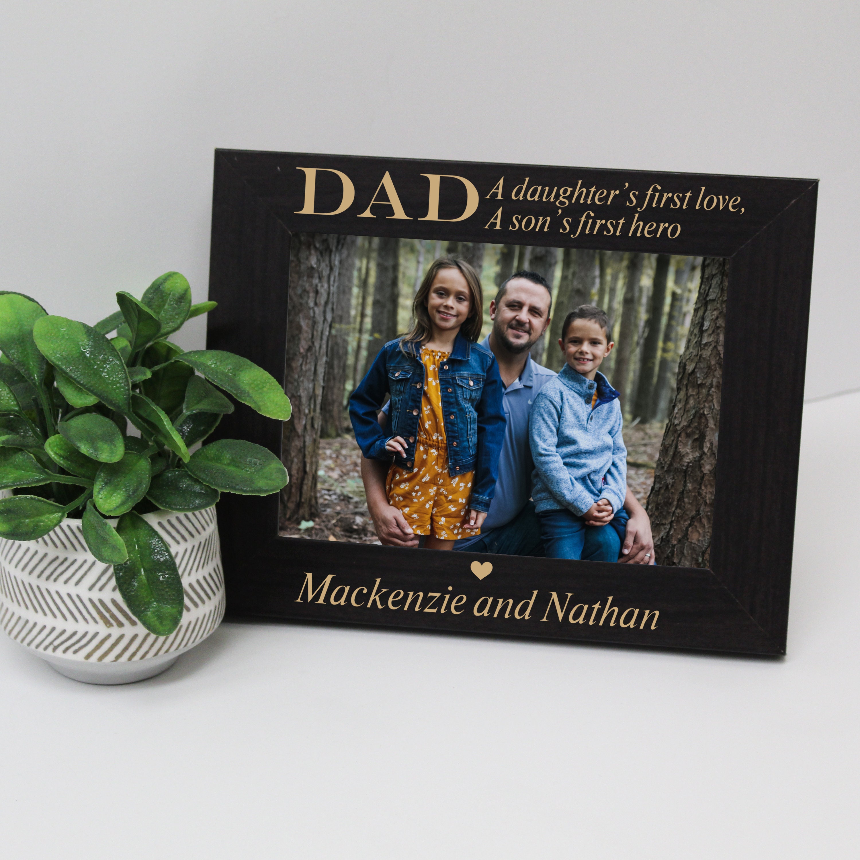 Personalized Dad Picture Frame Daughter's First Love Etsy UK