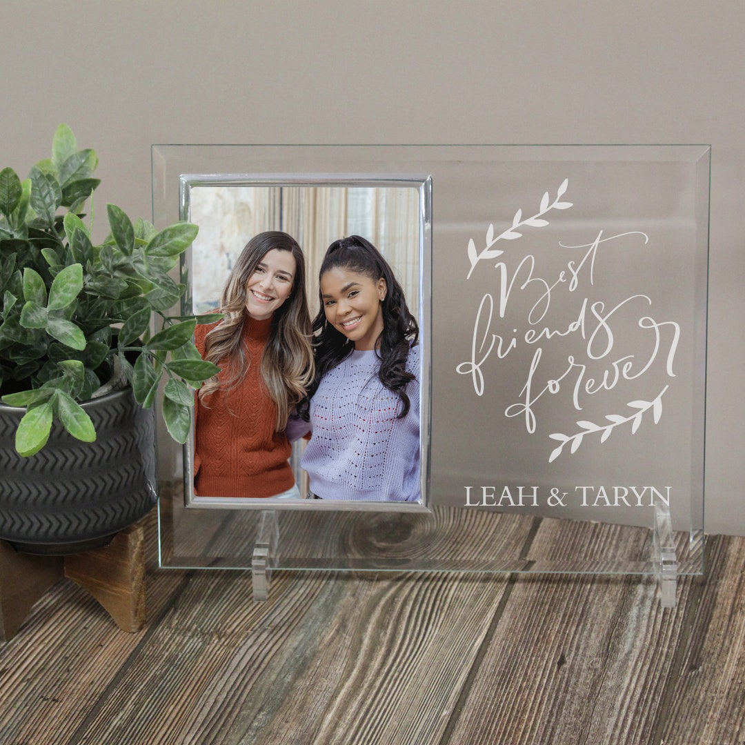 Best Friends Picture Frame Personalized Besties Picture Frame Gift for Best Friend Custom Gifts