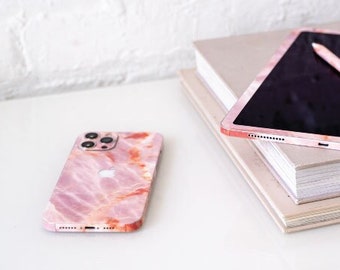 Blush Marble iPhone Skin, Blush Marble iPhone Decal, Blush Marble Vinyl iPhone Sticker