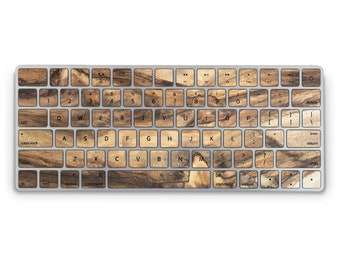 Wood Magic Keyboard Skin, Apple Magic Keyboard Skin, Wood Magic Keyboard Skin, Bubble-Free Keyboard Skin, Apple Keyboard Skin Wrap