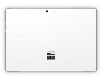 May include: A white tablet computer with a built-in camera and a Microsoft logo. The device has a sleek, minimalist design with a smooth, reflective surface. The screen is divided into two sections by a horizontal line.