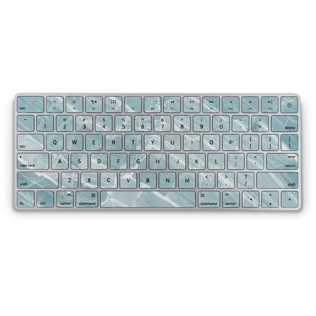 Mint Marble Magic Keyboard Skin, Apple Magic Keyboard Skin, Mint Marble