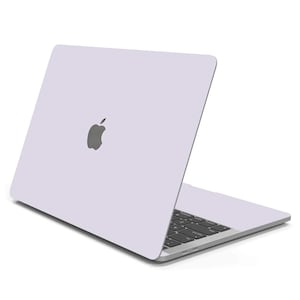 Lavendel MacBook Skin, pastelpaarse MacBook-sticker, zachtpaarse MacBook-skin, eenvoudige MacBook-sticker, MacBook-cover effen kleur