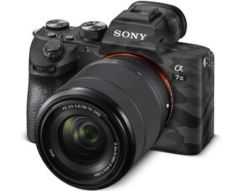 Black Camo Sony Camera Skin, Sony Camera Skin, Aesthetic Sony Camera Skin, Bubble Free Sony Camera Skin, Sony Camera Skin Wrap