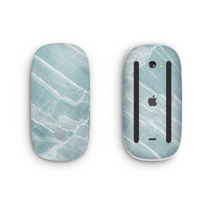 Pelle per mouse magico in marmo menta 2, Pelle per mouse magico Apple, Pelle per mouse magico menta fresca, Pelle per mouse in marmo menta, Avvolgimento pelle per mouse magico Apple