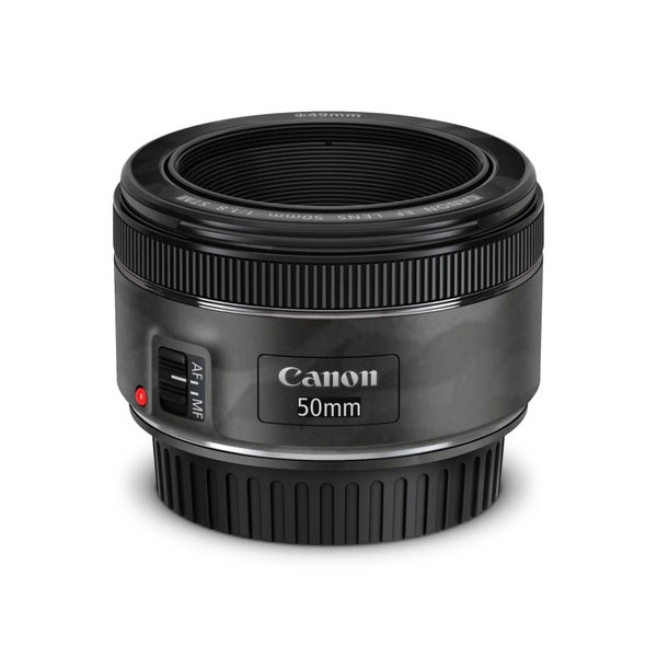 Black Camo Canon Lens Skin, Canon Lens Skin, Sustainability Canon Lens Skin, Smooth Canon Lens Skin, Black Camo Canon Lens Skin