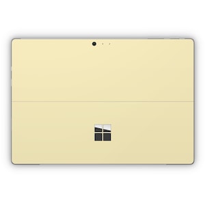 Microsoft Surface-skin i mjukt gult, Microsoft Surface-omslag i mjukt gult, Microsoft Surface-dekal i mjukt gult