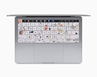 Terrazzo MacBook Keyboard Skin, Terrazzo MacBook Keyboard Decal, Terrazzo MacBook Keyboard Sticker