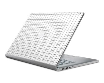 Microsoft Surface Skin in White Grid, Microsoft Surface Cover in White Grid, Microsoft Surface Decal in White Grid