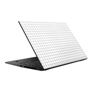 Lenovo Skin in White Grid, Lenovo Cover in White Grid, Lenovo Decal in White Grid